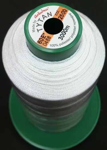 Industrial White Sewing Thread size 60 TKT Corespun Polyester